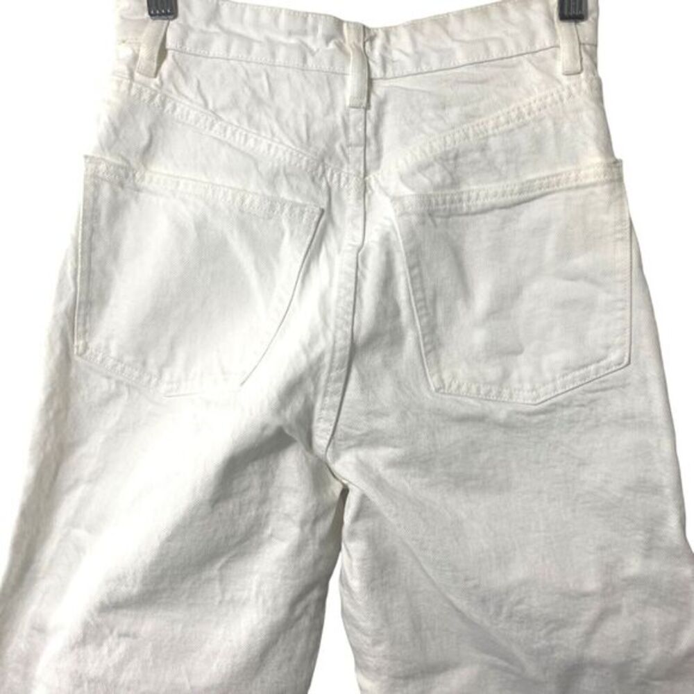 Zara Jeans Women's Flare High Rise Denim White sz 2 - Picture 3 of 5